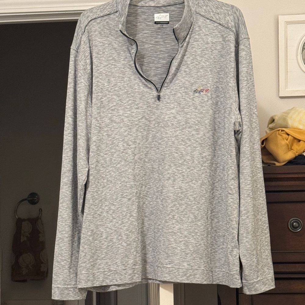 Gray Quarter-Zip Pullover